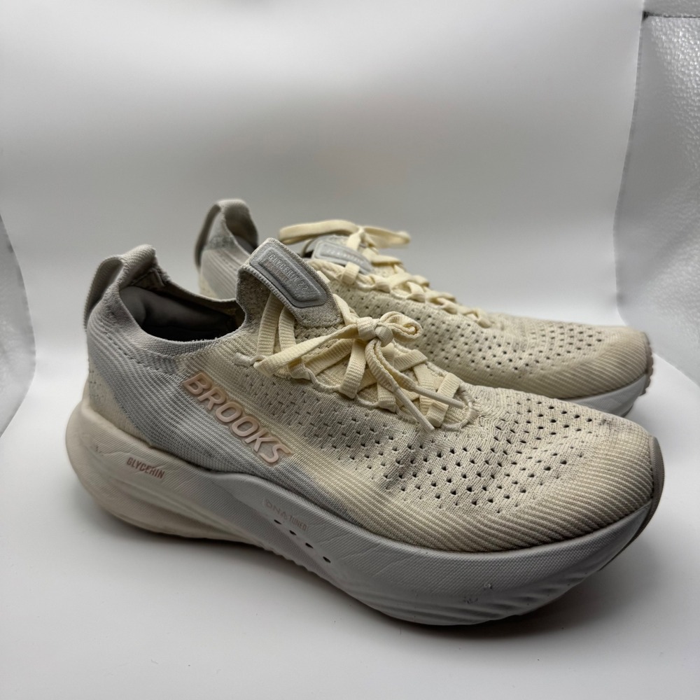 Brooks Glycerin StealthFit 22 Womens Running Shoes Cream White 1203811B159 6.5‎